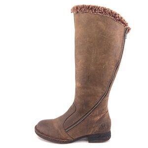 Born Muna Shearling Leather Winter Boots 8 M